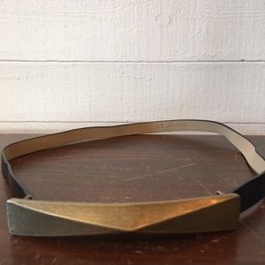 St. John thin Pyramid Leather Belt